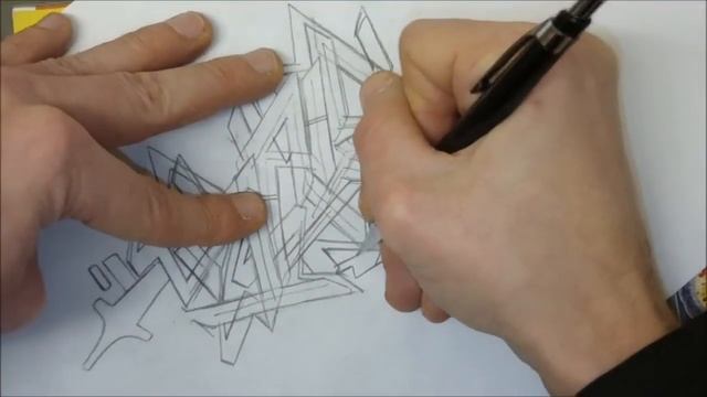 Graffiti Aufbau mit Balken - Wildstyle смотреть онлайн