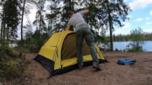 Установка палатки Normal Ладога 3