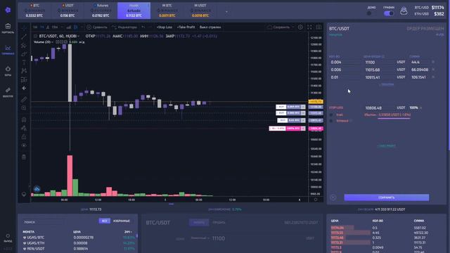 Усреднение позиции на бирже через терминал Capico смотреть онлайн