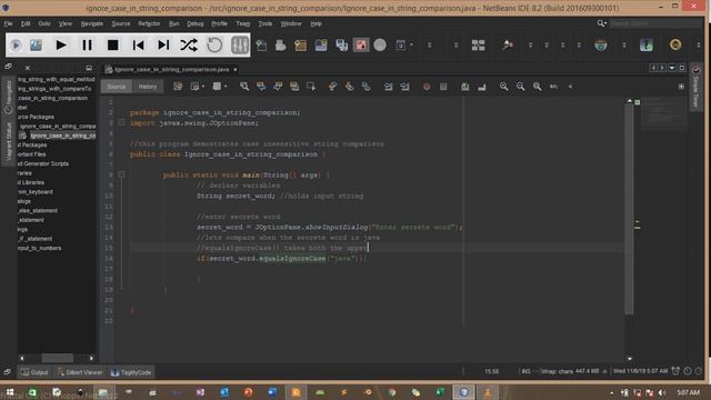 java tutorial 10 ignoring case in string comparison смотреть онлайн