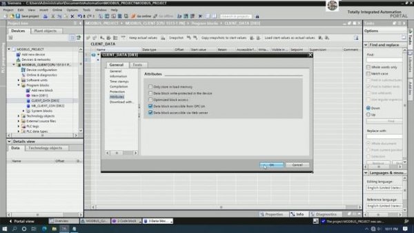 TIA Portal V17 connect with PLC S7-1500 about Modbus TCP/IP communication Part-1