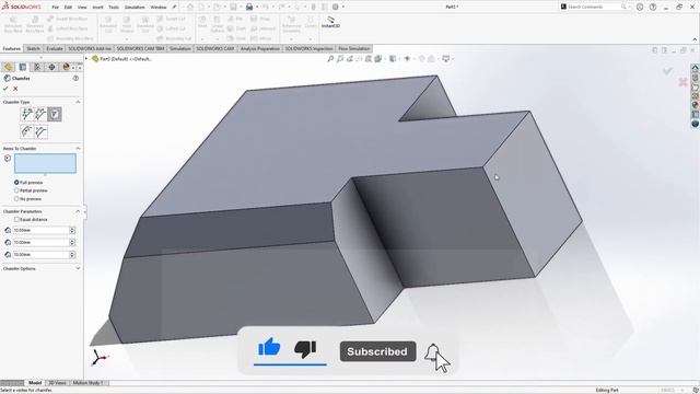 Solidworks tutorial || Mastering All 5 Types of Chamfers смотреть онлайн