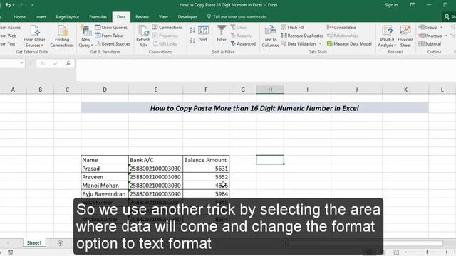 How to Copy Paste 16 Digit Numerical Number in Excel смотреть онлайн