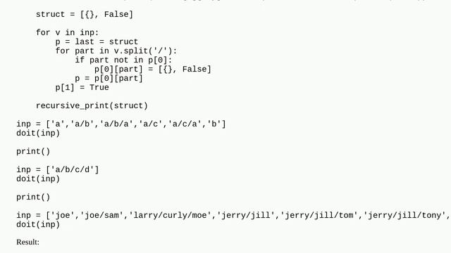 In python, create index from flat representation of nested structure in a list, sorting by alphab.. смотреть онлайн