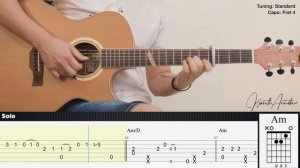 Still With You - Jungkook | Fingerstyle Guitar | TAB + Chords + Lyrics