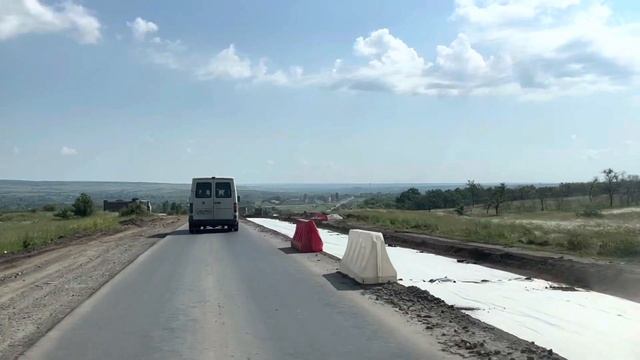 Дорога на Луганск ремонт и восстановление. Успенка, Лутугино смотреть онлайн
