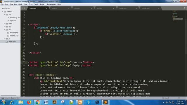 jQuery beginners Fundamentals tutorial with bangla-Jquery empty remove events (Part - 13) смотреть онлайн
