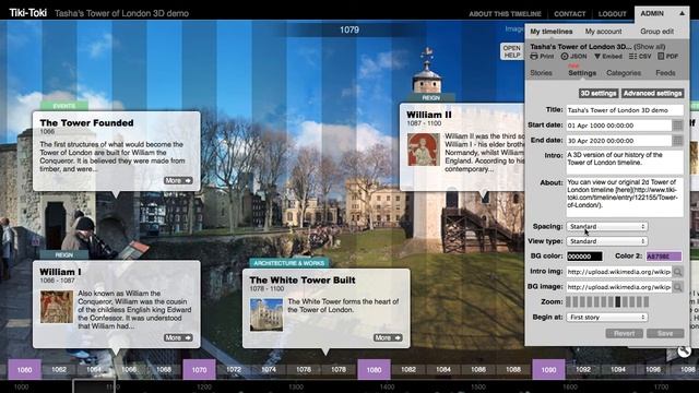 How to create Tiki-Toki's Tower of London 3d timeline смотреть онлайн