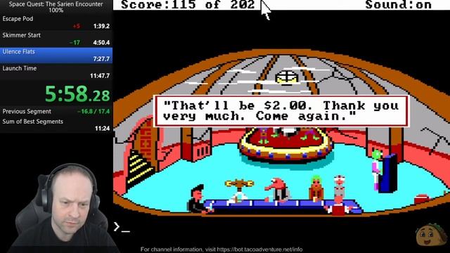 Space Quest: The Sarien Encounter 100% ScummVM WR смотреть онлайн