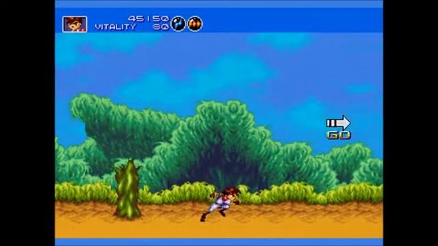 GUNSTAR HEROES (Sega Mega Drive / Genesis Gameplay Sample) смотреть онлайн