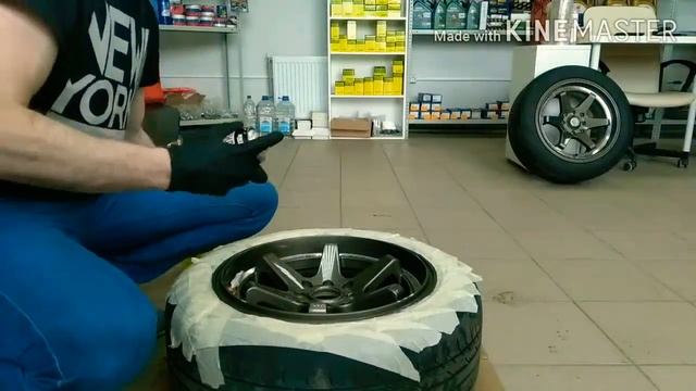 Как покрасить диски жидкой резиной смотреть онлайн