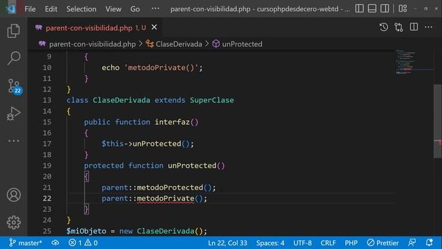 MODIFICADORES DE ACCESO en PHP | parent:: en PHP | parent keyword en PHP - private en PHP смотреть онлайн