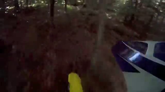 Dirtbike Tight Woods Riding On A 2010 Suzuki RMZ450