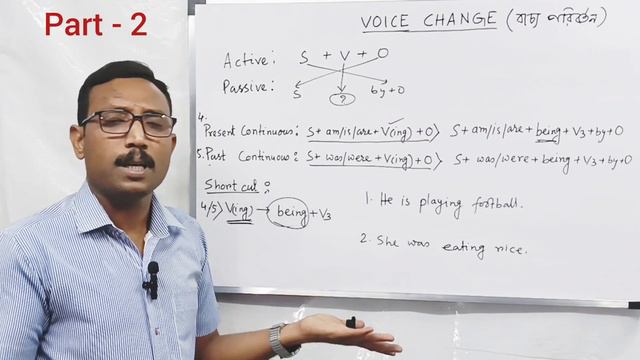 Voice Change- #Part 2 - Present Continuous - Past Continuous - Very easy to learn 👍👍 смотреть онлайн