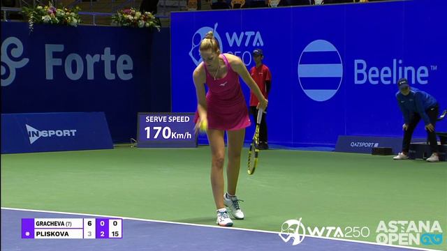 V. Gracheva vs K. Pliskova Round 1 Highlights | WTA250 Astana Open смотреть онлайн