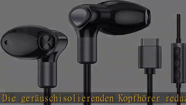 USB C Kopfhörer für Samsung Galaxy S23 Ultra S22 S21 FE S20 A53 A54 USB C Kopfhörer mit Mikrofon In смотреть онлайн