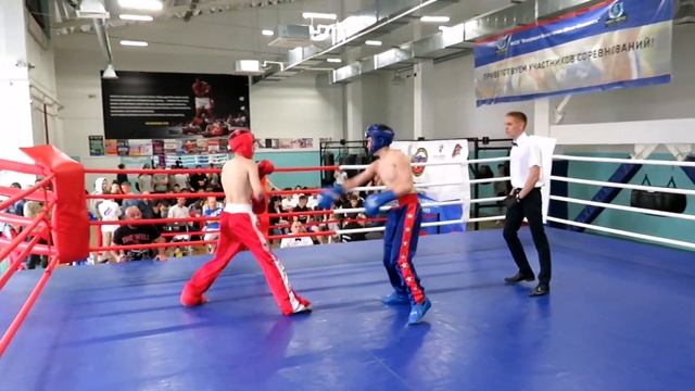 Дудко Тимофей(Скала)+Челмодинов Никита(Россия)-54кг.-Кикбоксинг-Сахалин-1 июня 2023