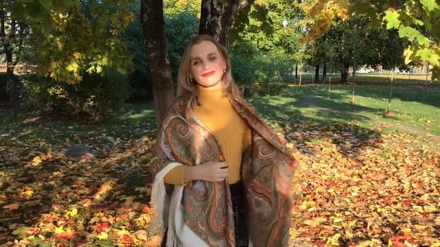 Павловопосадская шаль «Рябинушка» и «Драгоценная» невероятно красивые . смотреть онлайн