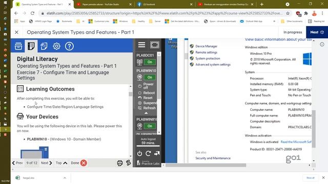Topik 3 Desktop Operating System using remote simulation PC смотреть онлайн