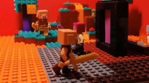 Лего майнкрафт анимация незер.