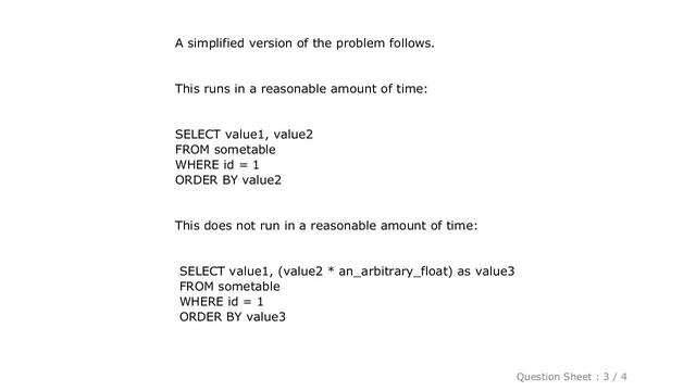 MySQL : How to optimize an ORDER BY for a computed column on a MASSIVE MySQL table смотреть онлайн