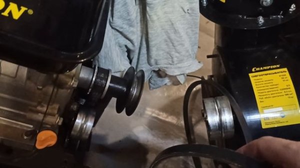 Замена ремня шнека Champion ST656