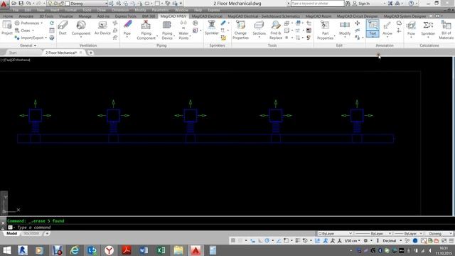 MagiCAD for AutoCAD - Ventilation Size смотреть онлайн