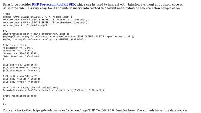 Salesforce: PHP script to salesforce смотреть онлайн
