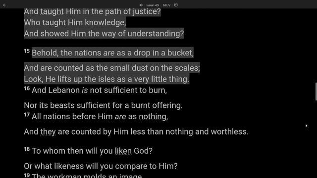 23 Isaiah 40 смотреть онлайн