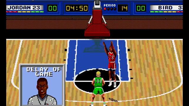 Jordan vs Bird Super One on One SEGA Genesis смотреть онлайн