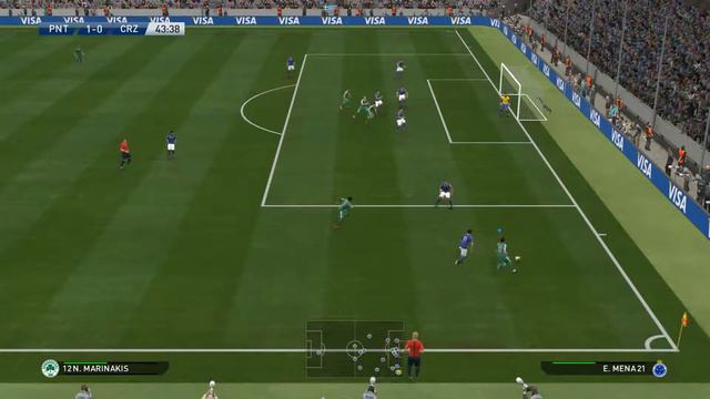 Panathinaikos FC vs Cruzeiro, Apostolos Nikolaidis Stadium, PES 2016, PRO EVOLUTION SOCCER 2016 смотреть онлайн