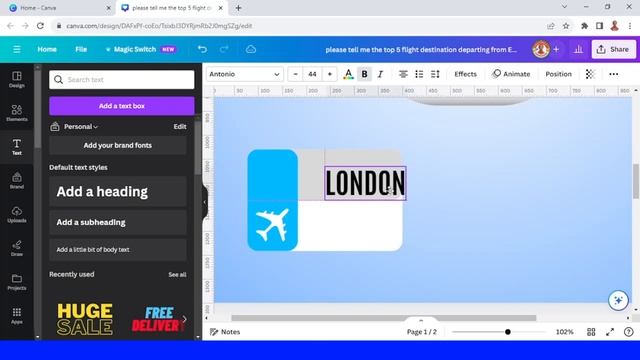 Infographic Design Tutorial | How to Create Infographic about Flight Destination In Canva смотреть онлайн