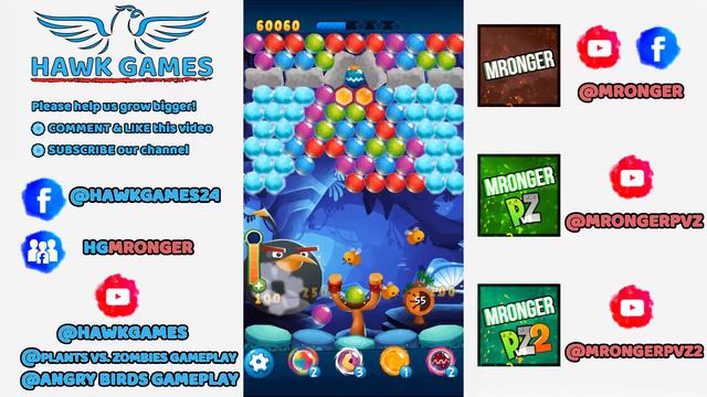 Angry Birds Stella POP Bubble Shooter Level 169 - Walkthrough, No Boosters смотреть онлайн