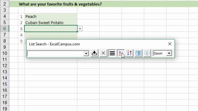 How To Search Drop Down Lists In Excel Using The List Search Add-in смотреть онлайн