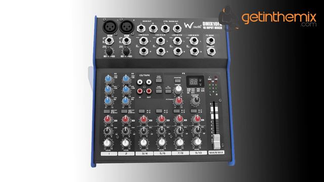 W-Audio DMIX10FX - 10 Channel Mixing Desk with built in effects смотреть онлайн