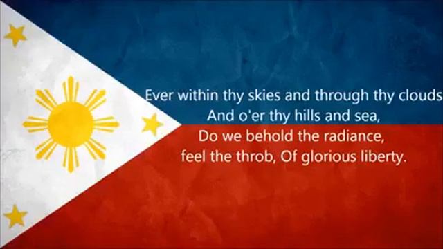 Philippine National Anthem In (Original)Spanish, (Commonwealth)English, And (Present)Filipino