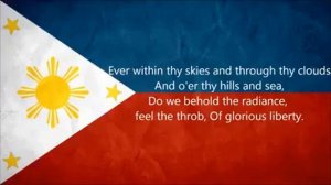 Philippine National Anthem in (Original)Spanish, (Commonwealth)English, and (Present)Filipino