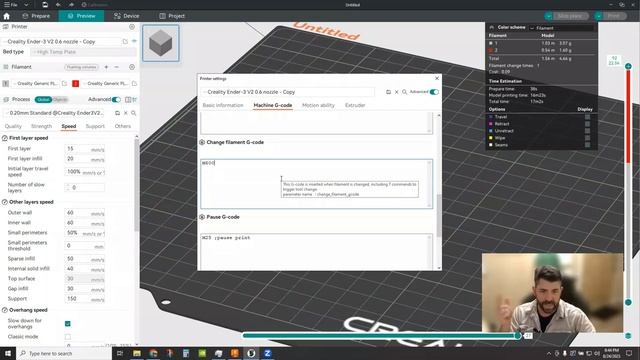 Do this for easy filament changes in Orca Slicer смотреть онлайн