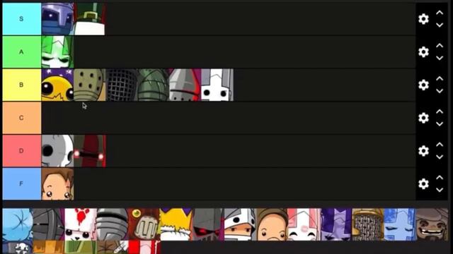 Castle Crashers Character TIER LIST! смотреть онлайн