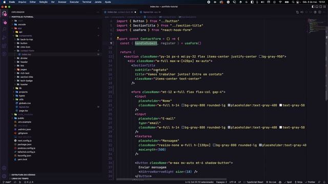 Criando Portfólio com Next.js 13 (#05) - Criando sessão de Contato com Hook Form e Zod смотреть онлайн