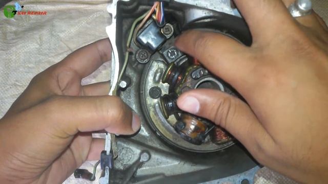 How to change magnet coil of any motorcycle | magnet coil replacement | change coil plate of bike смотреть онлайн