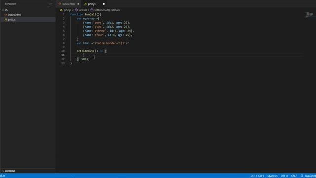 Display array of objects using #javaScript and #HTML | populate html table with json data смотреть онлайн