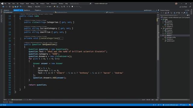 C# TUTORIAL FOR BEGINNERS - GENERATE QUESTIONS FROM JSON FILE #10 смотреть онлайн