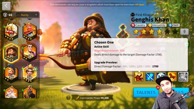 Who to work on? Saladin, Genghis Khan or both? - Rise of Kingdoms смотреть онлайн