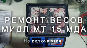 Электронные весы НЕ ВКЛЮЧАЮТСЯ? Простой ремонт МИДЛ МТ 15 МДА своими руками!