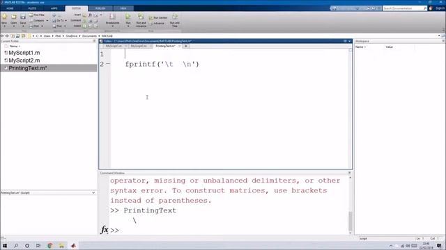 MATLAB: An Introduction to Scripts using fprintf смотреть онлайн