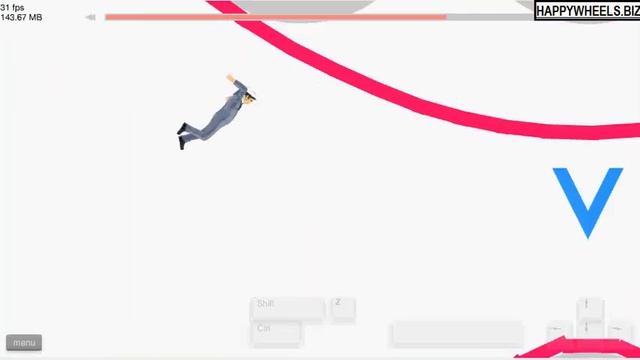 Level Rope Swing King III 3 - Happy Wheels Game - Level Walkthrough смотреть онлайн