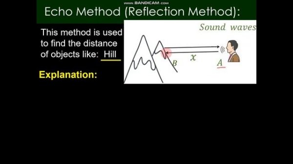 Echo Method || Reflection Method || Indirect Method of Distance || class 11 Physics