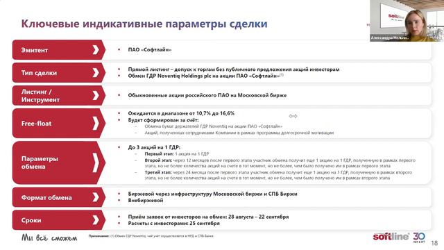 Софтлайн х Мосбиржа_ презентация эмитента в рамках дебютного выпуска акций смотреть онлайн