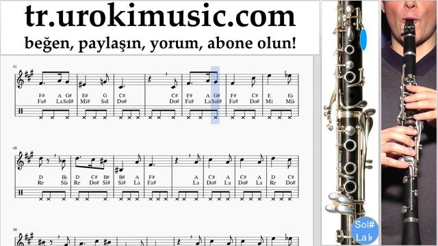 Klarnet Dersleri Harry Potter - Hedwig's Theme Notalar Eğitim Um-i723